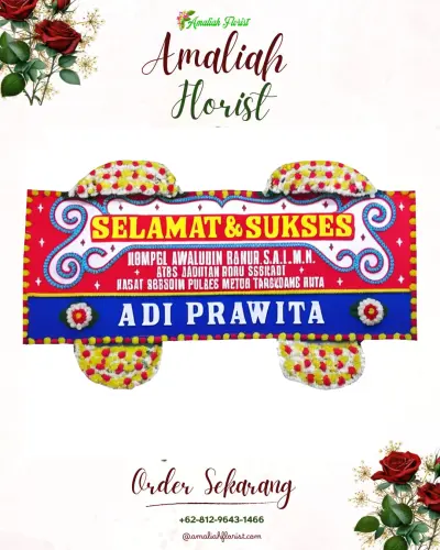 Karangan Bunga Ucapan Selamat di Donowarih